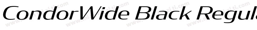 CondorWide Black Regular字体转换